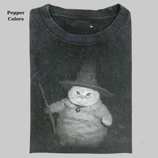 Retro WIZARD CAT Tee, Funny The Lord Of The Rings Shirt,Vintage LOTR Cat Vintage Tee, Funny  Shirt, Menswear Womenswear Streetwear