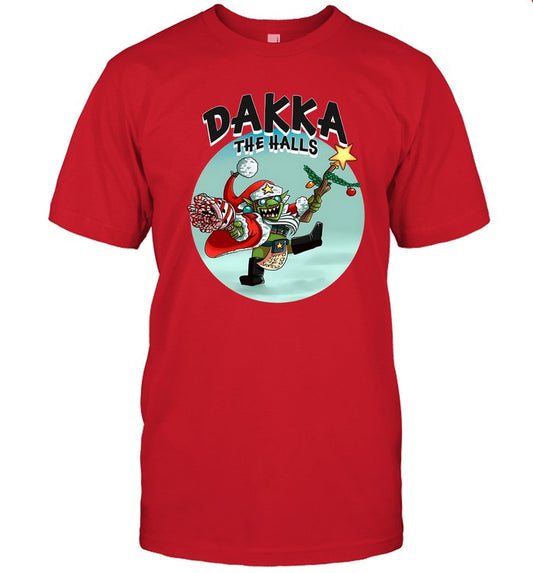 Red Gobbo Dakka The Halls T Shirts_1