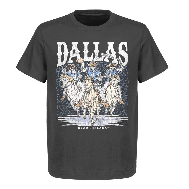 Dallas Football The Deadman Cowboys Graphic T-Shirt â€“ Heavy Cotton, Unisex Top for Men & Women, American Football Team Shirt, Premium Fabric