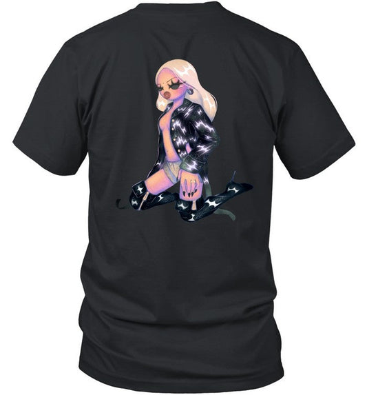 Rhea Raj Hunter Animated Black T Shirt