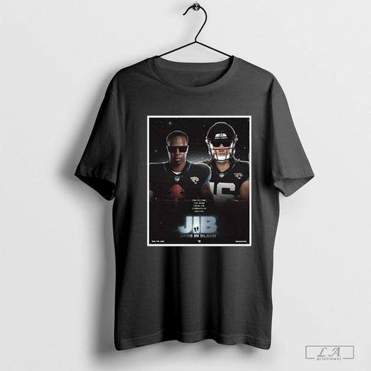 Protecting the bank from the cowboys of dallas JIB Jags in black T-shirt