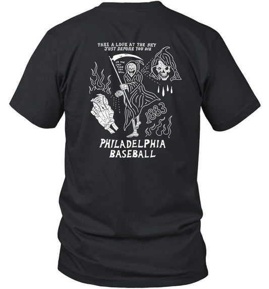 Shirt The Fightins Take A Look At The Sky Just Before You Die Philadelphia Baseball 1883