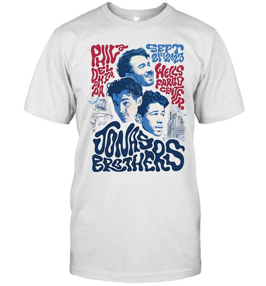 Jonas Brothers Event Sep 21 2023 Philadelphia, PA Tshirts