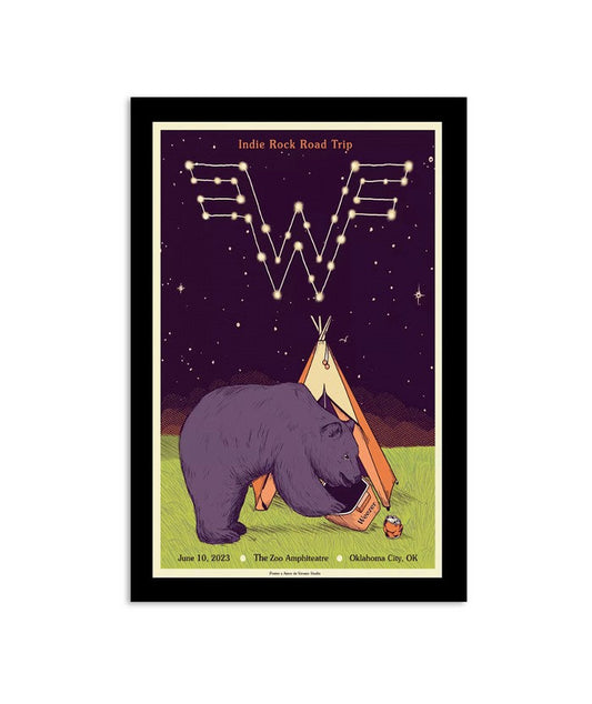 Poster Weezer June 10, 2023 The Zoo Amphitheatre Oklahoma City