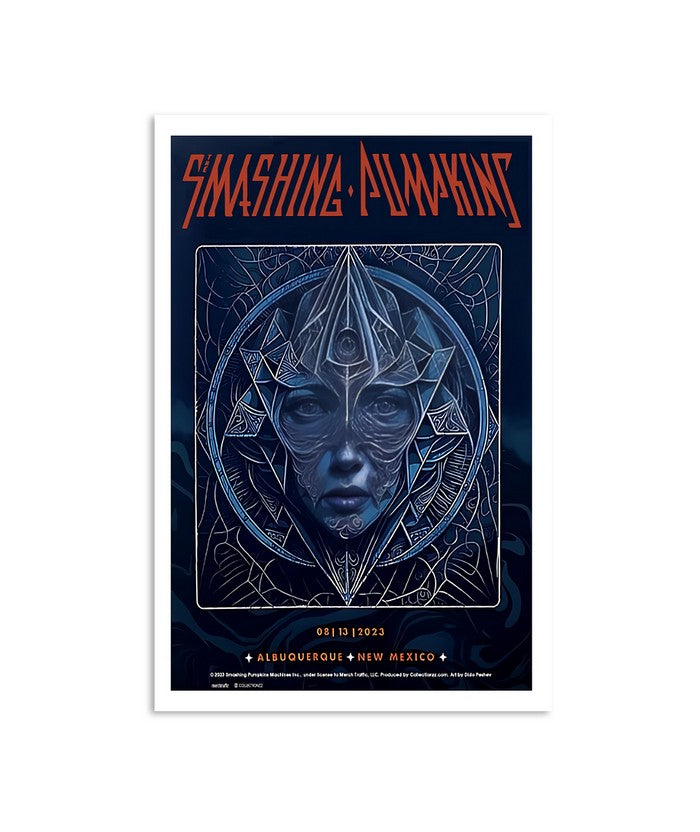 Poster The Smashing Pumpkins Albuquerque New Mexico Aug 13 2023 Limited Edition