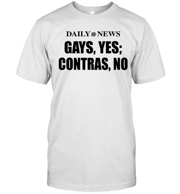 Hayley Williams Daily News Gays, Yes Contras, No gay Pride T-Shirt