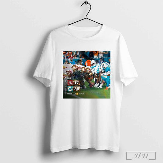Poster Final San Francisco 49ers Vs Miami Dolphins 17 29 Score Faithful To The Bay T Shirt Sweatshirt Cutom Poster Coffee Mugs Ornament
