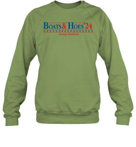 Middleclassfancy Boats And Hoes '24 Prestige Worldwide Crewneck Sweatshirt