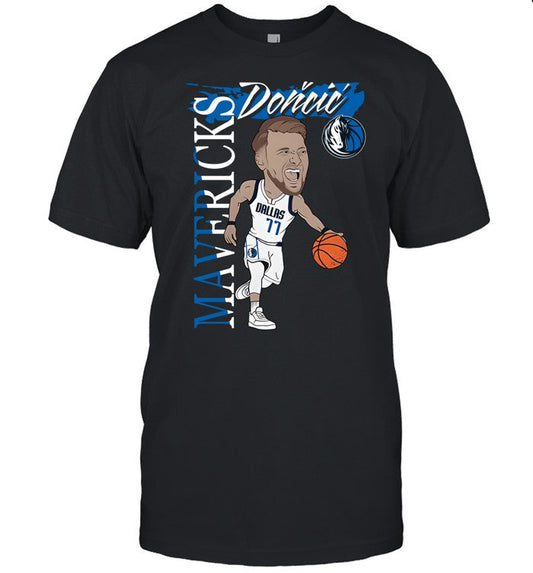 Limited Luka DonÄiÄ‡ 77 Dallas Mavericks Believe the Hype Shirt