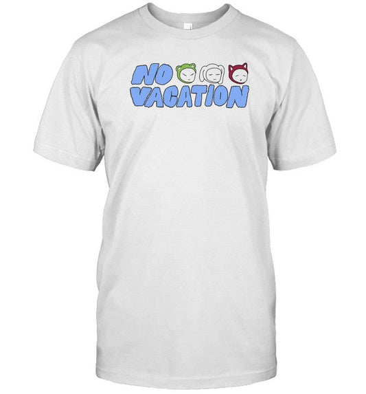 No Vacation T-Shirt Ivory Logo