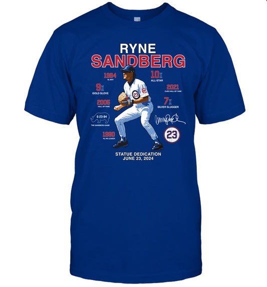Ryne Sandberg Shirts Statue Dedication June 23 2024