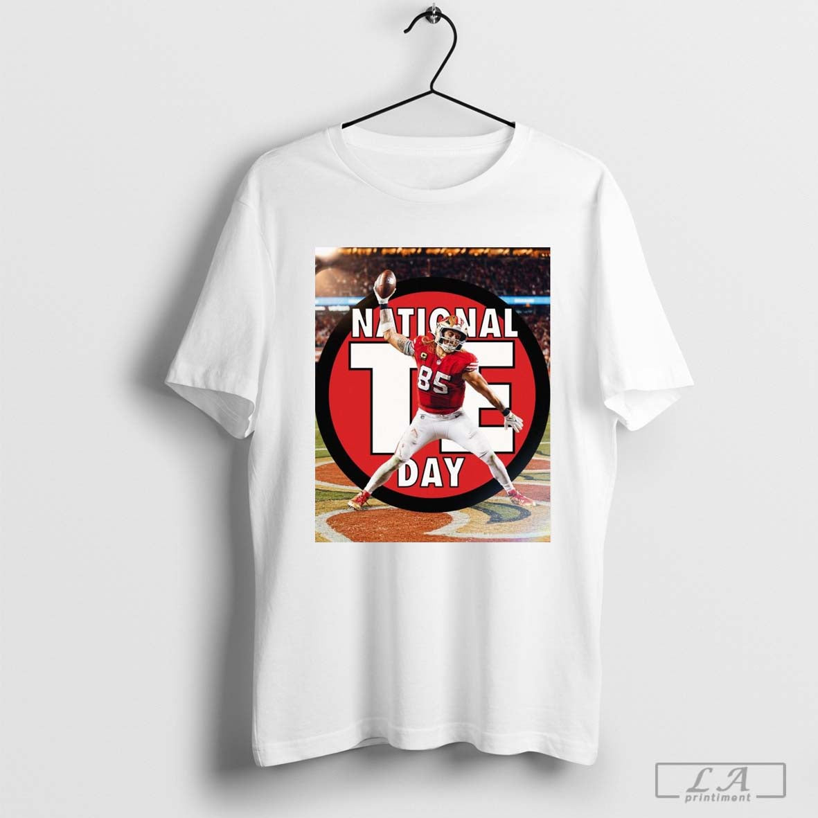 Poster George Kittle San Francisco 49ers National Tight Ends Day The man, the myth, the T-Shirt