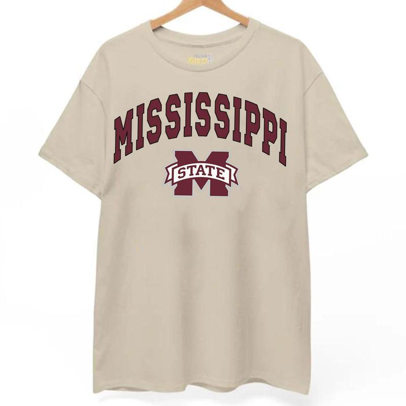 Mississippi State Bulldogs Vintage Football NCAA Sweatshirt | University Crewneck for Game Day | Unisex Cotton Tops