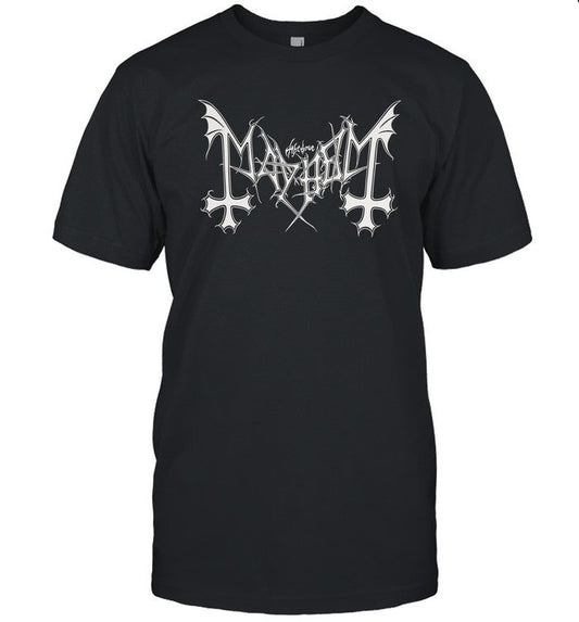 Mayhem Logo T-Shirt Vintage Black