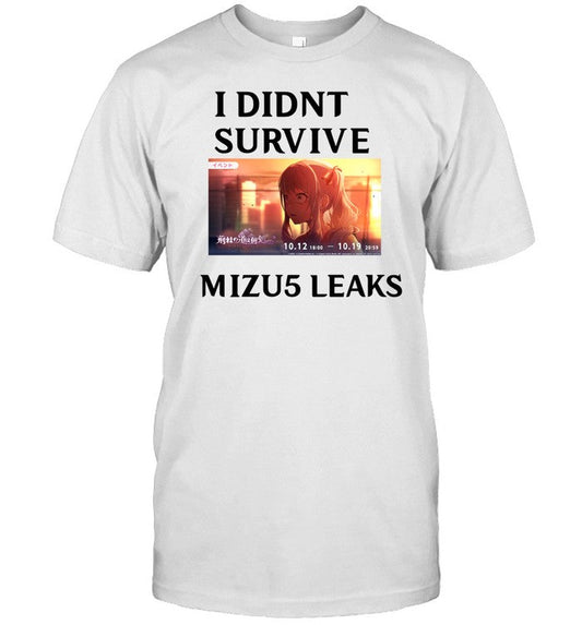 Ruitistic I Didn't Survive Mizu5 Leaked Shirt