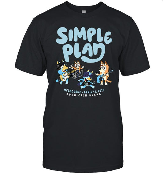Simple Plan April 11, 2024 John Cain Arena, Melbourne, Australia T-Shirt