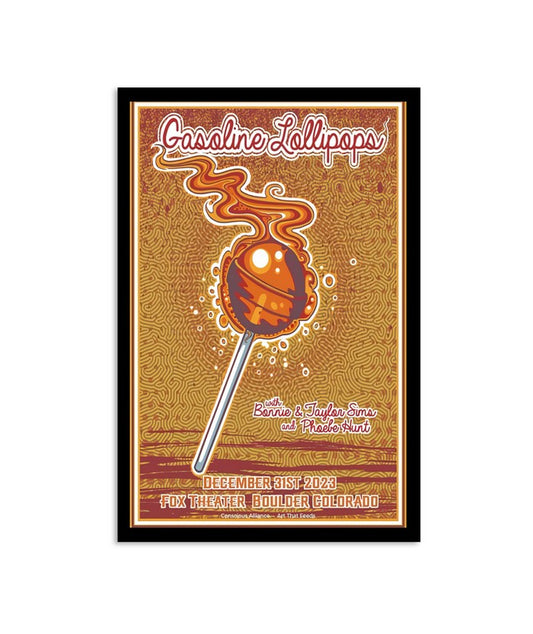 Gasoline Lollipops December 31, 2023 Fox Theater Boulder, CO Poster