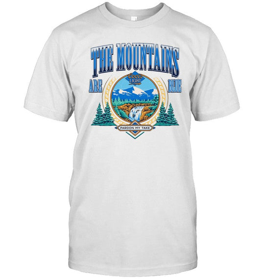 Pardon My Take Coors x PMT The Mountains Are Blue Shirts