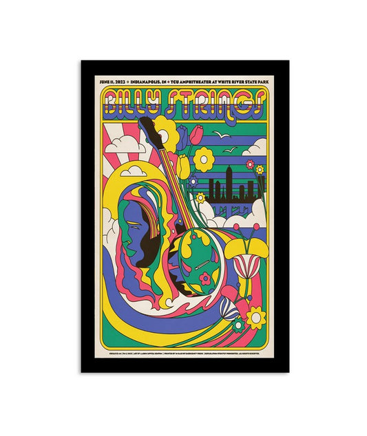 Poster Billy Strings 06112023 TCU Amphitheater At White River State Park Indianapolis, IN