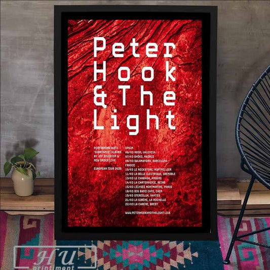 Poster Peter Hook &amp; The Light Spain &amp; France Tour 2025
