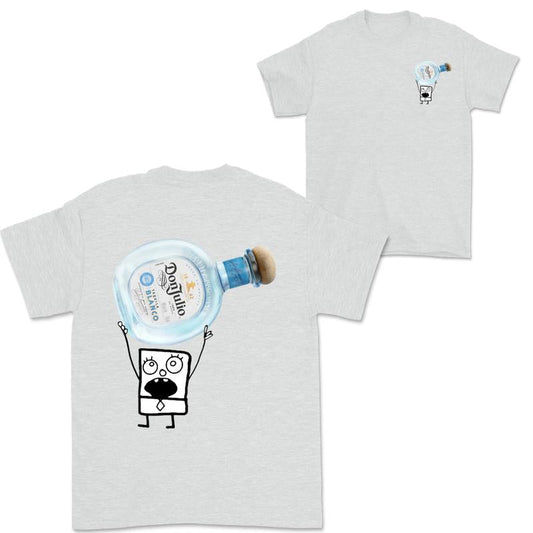 Doodlebob Don Julio Blanco Tequila  2 Sided T-Shirt, Funny Drinking T-Shirt, Summer T-Shirt, Full Color T-Shirt, Unisex T-Shirt, For Men, For Women, G