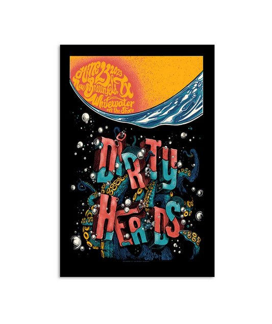 Dirty Heads June 23 2023 New BraunFels Texas Whitewater Amphitheater Poster