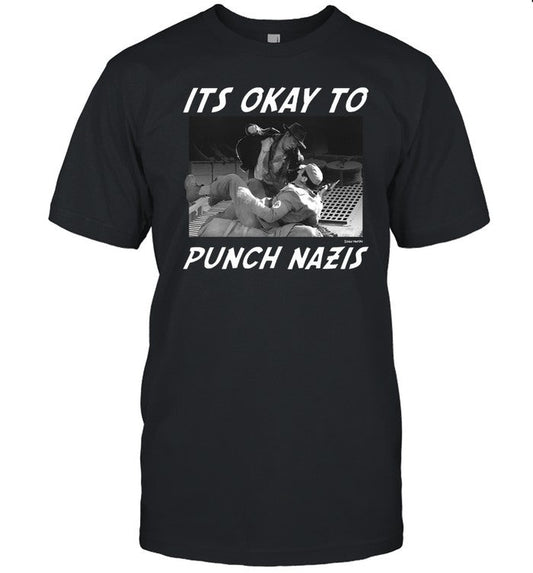 Punk With A Camera It's Okay To Punch Nazis Shirt