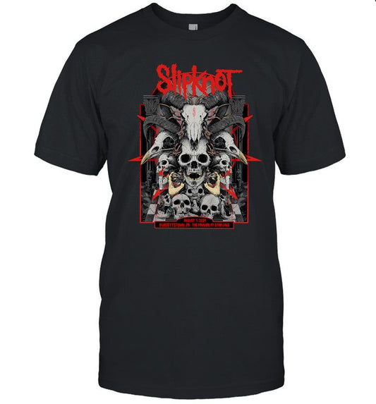 Slipknot At The Pavilion At Star Lake In Burgettstown, PA On Aug 7 2024 Event Shirt