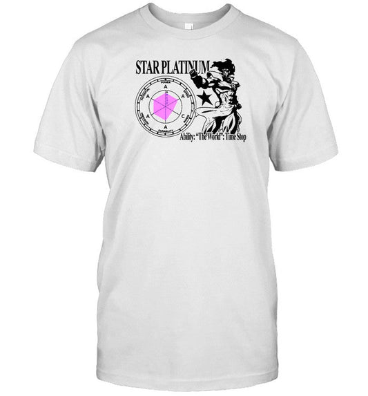 Shirt Star Platinum Ability The World Time Stop