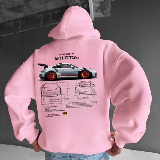 Porsche 911 GT3 RS 1 SIDE Hoodie, Unisex, Street Racing Hoodie, Vintage car Hoodie