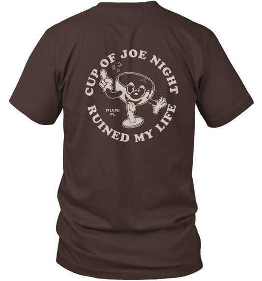 Jonas Brothers Cup Of Joe Night Ruined My Life Limited Shirt