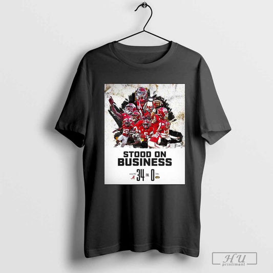 Stood On Business Final Alabama Crimson Tide 34 Ã¢â‚¬â€œ 0 Missouri Tigers Poster T-shirt
