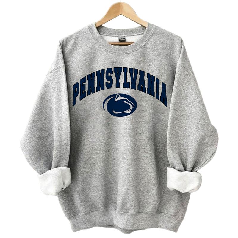 Penn State Nittany Lions Vintage NCAA Football Shirts, Graphic University Basketball Sports Shirt, Gift for Fans, Cotton, Men, Women, Classic