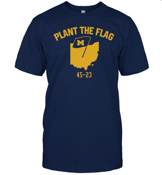 Limited Edition Plant The Flag Michigan Wolverines 45 23 Shirt