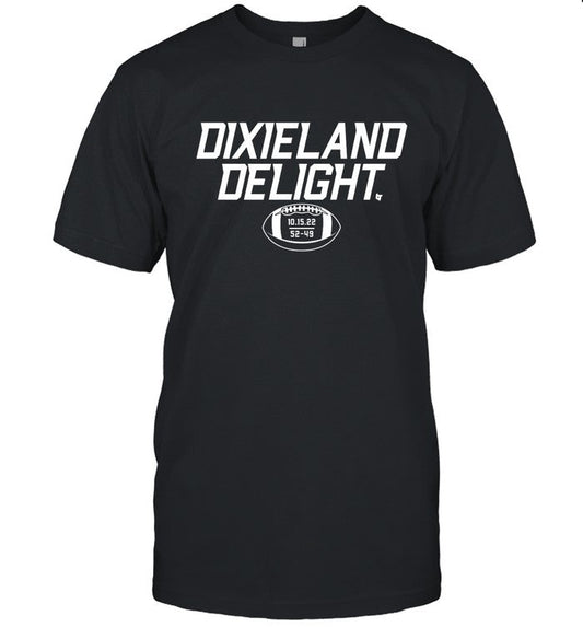 October 15 2022 Dixieland Delight Knoxville Tennessee vs Alabama 52 49 Score Tee