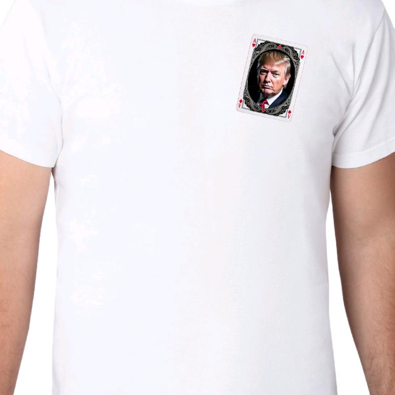 Men's Card T- - Crewneck, Short Sleeve, Cotton Menswear Top Casual vance t shirt