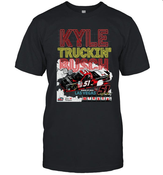 Kyle Truckin' Busch Las Vegas Winner 2023 T-Shirt