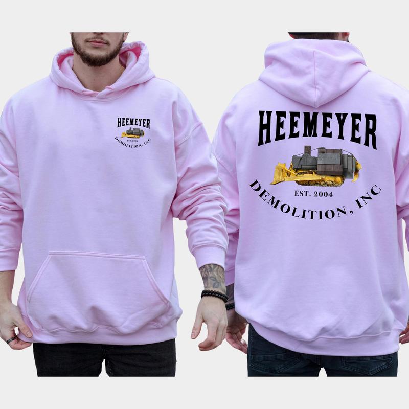 Men's Legendary Marvin Heemeyer Bulldozer Tribute 2-Sided Hoodie, Killdozer Hoodies, Heemeyer Demolition Unisex Tops, Comfort Cotton Casual Menswear, Long Sleeve Pullover