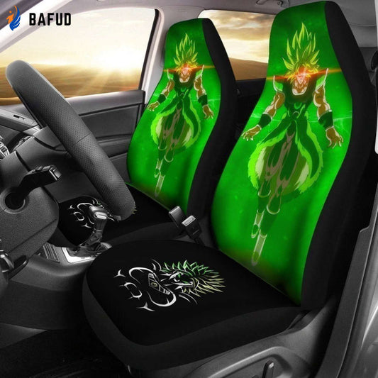 Dragon Ball Broly Power Anime Car Seat Covers For Fan Gifts NH08 - Bafud