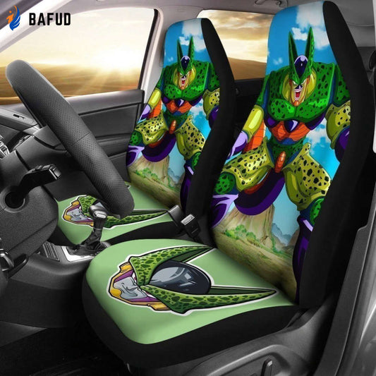 Dragon Ball Semi Perfect Cell Anime Car Seat Covers For Fan Gifts NH08 - Bafud