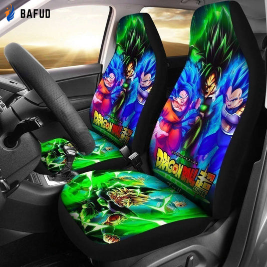 Dragon Ball Super Broly Anime Car Seat Covers For Fan Gifts NH08 - Bafud