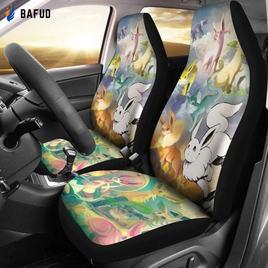 Eevee Evolutions Car Seat Covers For Fan Gifts LT03 - Bafud