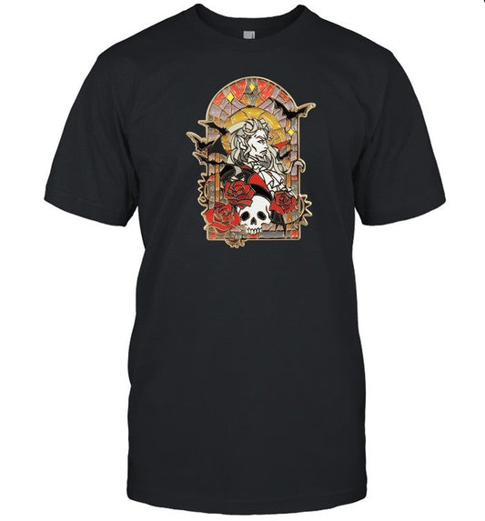Fangamer Dracula Stained Glass Pin Shirt