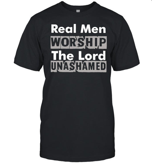 Antwon Be Cookin Wearing Real Men Worship The Lord Unashamed Tee
