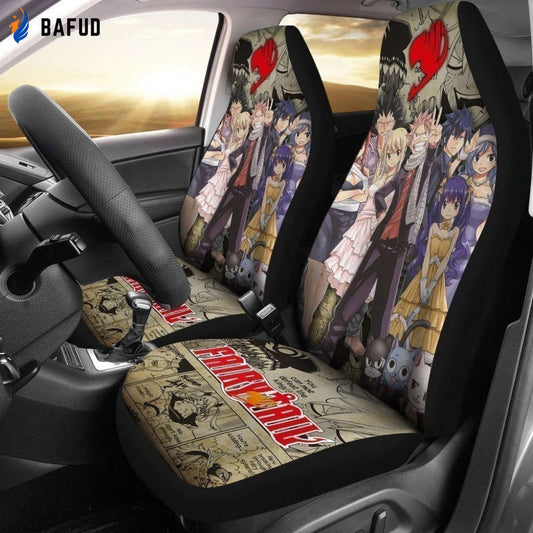 Fairy Tail Anime Car Seat Covers For Fan Gifts LT04 - Bafud