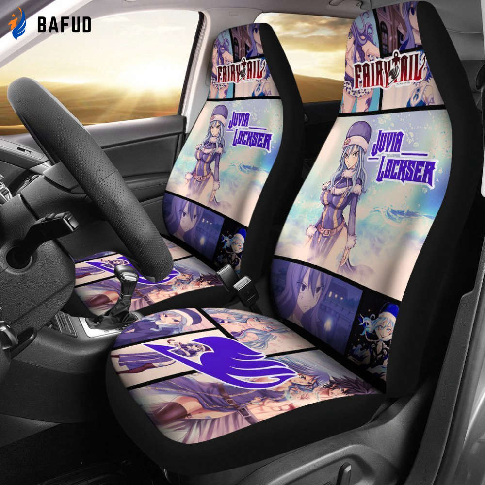 Fairy Tail Juvia Lockser Car Seat Covers For Fan Gifts Anime Gift - Bafud