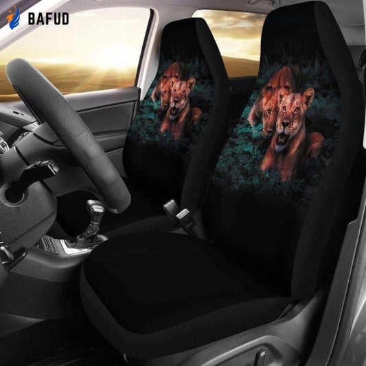 Female Lion Car Seat Covers For Fan Gifts Custom Car Decoration Accessories - Bafud
