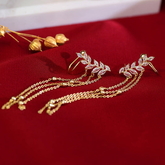 Floral Drop Earrings - Esther