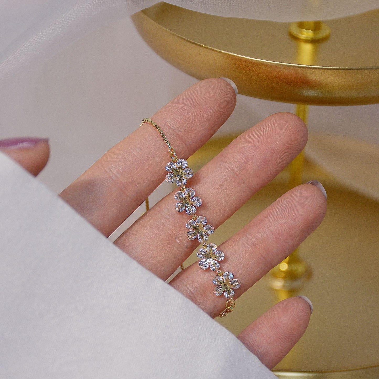 Andrea Flower Bracelet