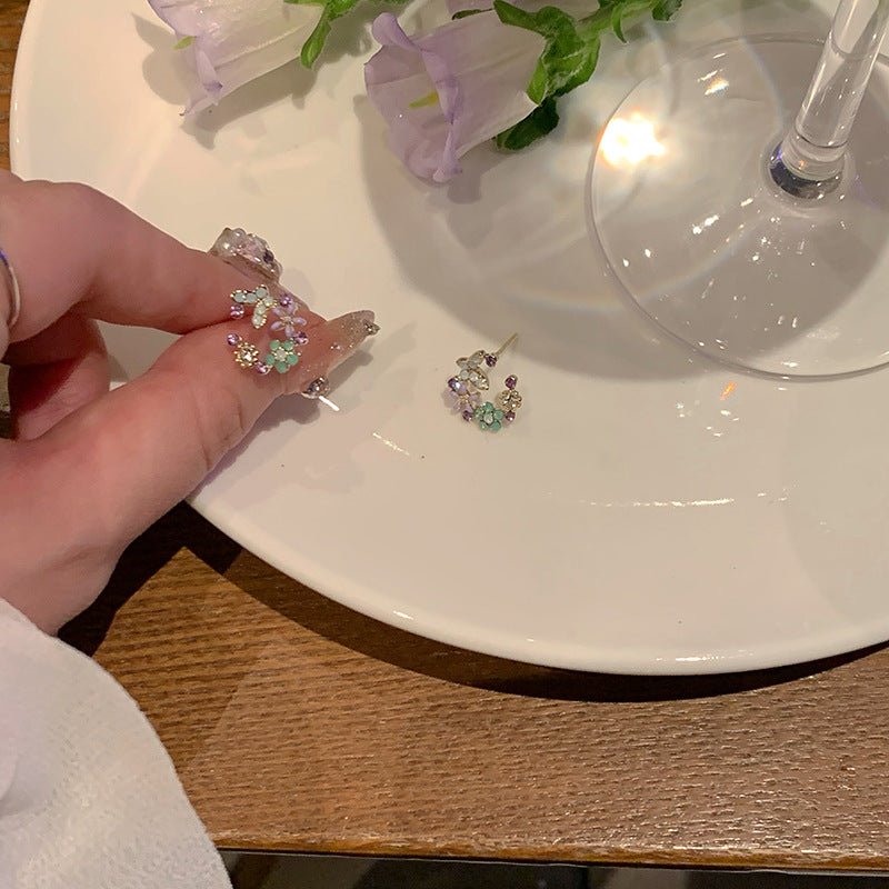 Lucy Flower Butterfly Stud Earrings